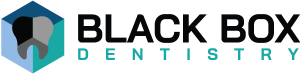 Black Box Dentistry logo showing the tooth cutaway logo